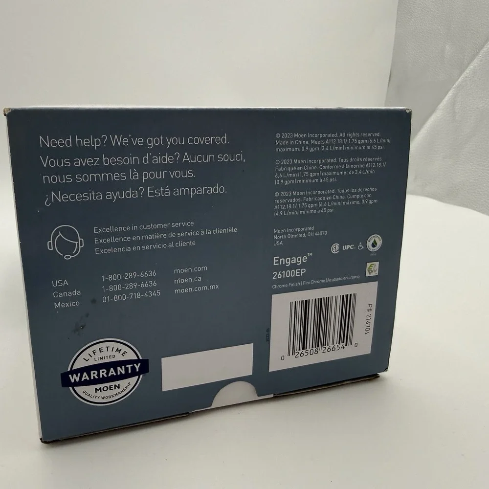 Moen Magnetix Engage Chrome 6 Settings Handheld Showerhead 2 gpm Water Pressure